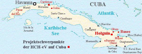 Projektschwerpunkte HCH auf Cuba